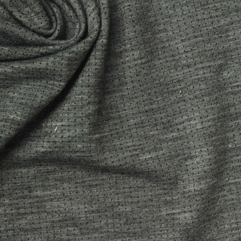Dark Grey Dots Mesh, Poly-Tencel Lyocell
