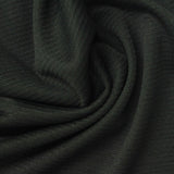 Polyester Stretch Rib Knit Fabric, 250 gsm, 186 cm — Black — photo 1
