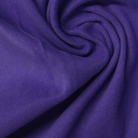 Polyester Stretch Velvet Fabric, 200 gsm, 160 cm — Purple
