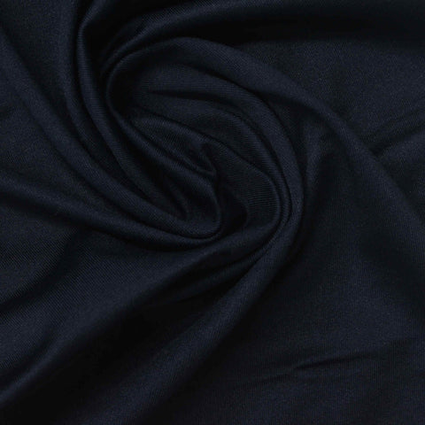 Polyester Stretch Milk Silk Knit Fabric, 138 gsm, 168 cm — Navy
