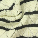 Cream Eyelet Pointelle Knit, Viscose-Poly — photo 1
