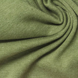 Polyester Cotton Rib Knit Fabric, 275 gsm, 170 cm — Green — photo 1