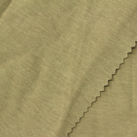 Cotton Polyester Scuba Knit Fabric, 260 gsm, 160 cm — Khaki