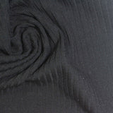 Polyester Viscose Stretch Rib Knit Fabric, 316 gsm, 138 cm — Grey — photo 1