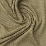 Viscose Stretch Rib Knit Fabric, 256 gsm, 116 cm — Khaki — photo 1