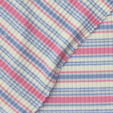 Pink Stripes Rib Knit, Viscose — photo 1