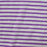 Purple Horizontal-Stripe Jersey Knit, 141 gsm — photo 1
