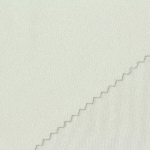 100% Polyester Piqué Knit Fabric, 290 gsm, 150 cm — White