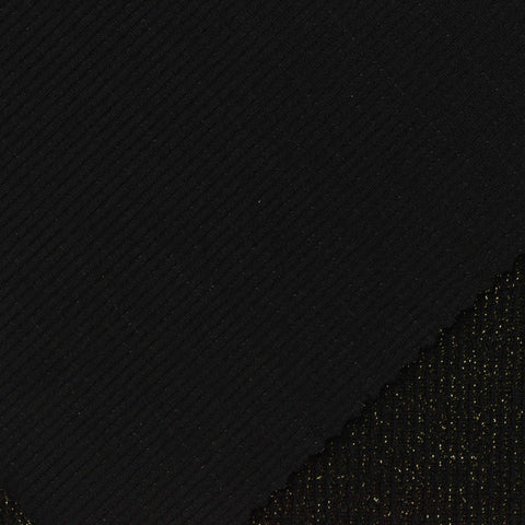 Black Marl Interlock Knit, Nylon