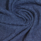 Blue Marl Rib Knit, Poly-Cotton, 260 gsm — photo 1