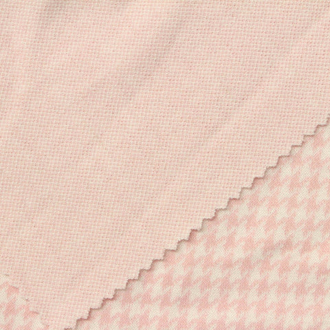 Pink Houndstooth Jacquard, Polyester, 260 gsm, 150 cm, ref EF-261575