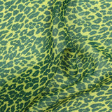 Green Leopard Chiffon, Polyester — photo 1