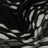 Black Geometric Jersey Knit, Poly-Viscose, 200 gsm, 160 cm — photo 1