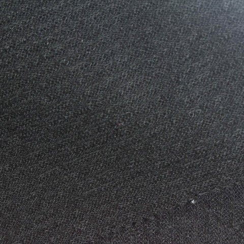 Dark Grey Marl Rib Knit, Polyester, 229 gsm