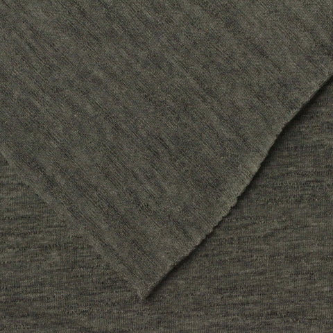 Dark Grey Heathered-Marl Knit, Cotton-Poly