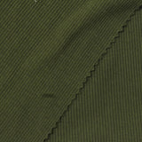 Cotton Polyester Stretch Rib Knit Fabric, 220 gsm, 130 cm — Green — photo 1