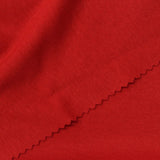 Polyester Cotton Blend Rib Knit Fabric, 205 gsm, 183 cm — Red — photo 1