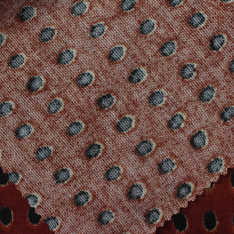 Dark Blue Dots Knit