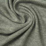 Heather Grey Marl Rib Knit, Viscose — photo 1