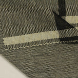Beige Plaid Interlock Knit, Polyester — photo 1