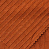 Polyester Viscose Stretch Rib Knit Fabric, 240 gsm, 170 cm — Orange, ref EF-253511 — photo 1