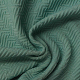 Teal Diagonal-Chevron Chunky Knit, Polyester — photo 1