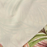 Red Tropical-Leaf Jersey Knit, Polyester — photo 1