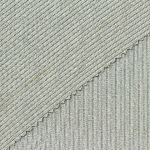 Grey Heather Rib Knit, Polyester