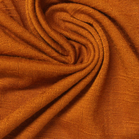 Jacquard Pointelle Knit Fabric, 175 gsm, 170 cm — Orange