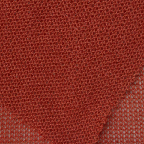 Polyester Stretch Rib Knit Fabric, 106 gsm, 170 cm — Orange