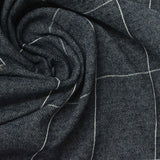White Check Jersey Knit, Cotton-Poly — photo 1