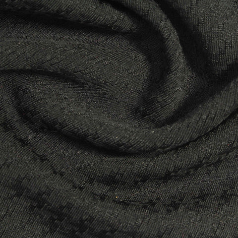Black Tone-on-Tone Jacquard, Poly-Tencel Lyocell