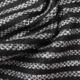 Black Horizontal-Stripe Chunky Knit, 400 gsm — photo 1