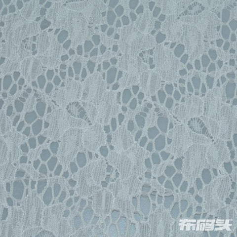 White Floral Lace, Nylon, 106 gsm