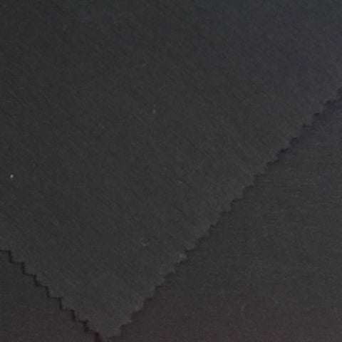 Scuba Knit Fabric, 320 gsm, 160 cm — Black, ref EF-264675