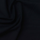 Brushed Nylon Stretch Interlock Knit Fabric, 220 gsm, 160 cm — Black — photo 1