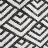 Black Geometric Interlock Knit, Poly-Nylon — photo 1