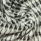 Black Houndstooth Jacquard, Polyester, 240 gsm — photo 1