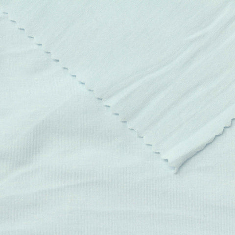 Polyester Viscose Stretch Jersey Knit Fabric, 240 gsm — Blue
