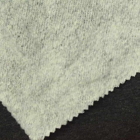 Dark Grey Marl French Terry, Cotton-Poly, 310 gsm, 180 cm