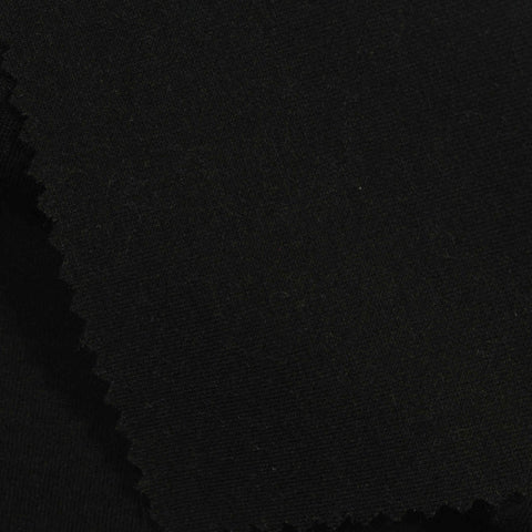 Scuba Knit Fabric, 390 gsm, 160 cm — Black, ref EF-244535