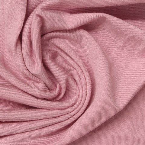 Cotton Modal Jersey Knit Fabric, 155 gsm, 160 cm — Pink