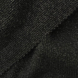Black Marl Rib Knit, Polyester, 170 gsm — photo 1