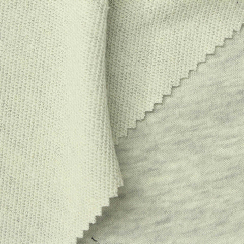 Light Grey Marl French Terry, Poly-Cotton, 280 gsm, 192 cm