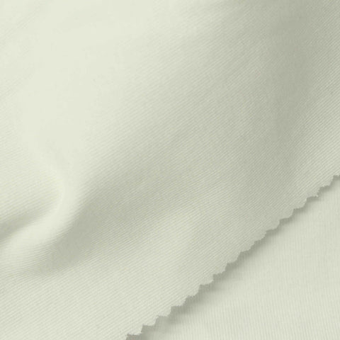 Cotton Stretch Rib Knit Fabric, 249 gsm, 180 cm — Beige