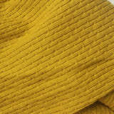 Jacquard Cotton Stretch Rib Knit Fabric, 250 gsm, 168 cm — Yellow — photo 1