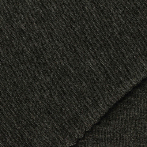 Dark Grey Marl Jersey Knit, Viscose, 228 gsm