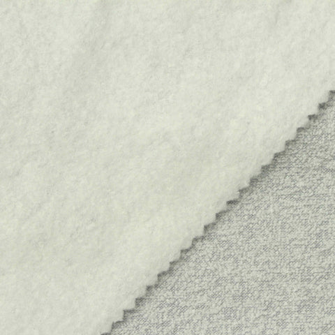 Light Grey Marl Rib Knit, Viscose-Poly, 270 gsm