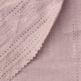 Light Pink Vertical-Eyelet Pointelle Knit, Poly-Viscose — photo 1