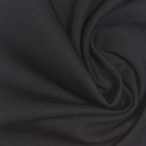 Black Scuba Knit, Viscose-Poly
